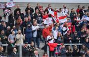 3 September 2021; Ulster supporters cheer on their side during the Pre-Season Friendly match between Ulster and Saracens at Kingspan Stadium in Belfast. Photo by Brendan Moran/Sportsfile
