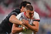 3 September 2021; Ben Moxham of Ulster is tackled by Sean Maitland of Saracens during the Pre-Season Friendly match between Ulster and Saracens at Kingspan Stadium in Belfast. Photo by Brendan Moran/Sportsfile