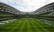 4 September 2021; A general view of the Aviva Stadium in Dublin before the FIFA World Cup 2022 qualifying group A match between Republic of Ireland and Azerbaijan. Photo by Seb Daly/Sportsfile