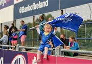 4 September 2021; Leinster supporter Aoife Chadwick, aged 16 months, before the IRFU Women's Interprovincial Championship Round 2 match between Leinster and Ulster at Energia Park in Dublin. Photo by Harry Murphy/Sportsfile