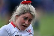 4 September 2021; Toni Macartney of Ulster after her side conceded a try during the IRFU Women's Interprovincial Championship Round 2 match between Leinster and Ulster at Energia Park in Dublin. Photo by Piaras Ó Mídheach/Sportsfile