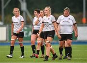 4 September 2021; Keelin Brady of Ulster, second right, and team-mates look dejected after the IRFU Women's Interprovincial Championship Round 2 match between Leinster and Ulster at Energia Park in Dublin. Photo by Harry Murphy/Sportsfile