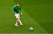 4 September 2021; Ronan Curtis of Republic of Ireland before the FIFA World Cup 2022 qualifying group A match between Republic of Ireland and Azerbaijan at the Aviva Stadium in Dublin. Photo by Eóin Noonan/Sportsfile