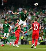 4 September 2021; Shane Duffy of Republic of Ireland during the FIFA World Cup 2022 qualifying group A match between Republic of Ireland and Azerbaijan at the Aviva Stadium in Dublin. Photo by Seb Daly/Sportsfile