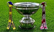 5 September 2021; The Mary Quinn Memorial Cup before the TG4 All-Ireland Ladies Intermediate Football Championship Final match between Westmeath and Wexford at Croke Park in Dublin. Photo by Brendan Moran/Sportsfile