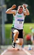 5 September 2021; Evan Morgan of Craughwell AC competing in the M50 long jump during the Irish Life Health National Masters Track and Field Championships at Morton Stadium in Santry, Dublin. Photo by Seb Daly/Sportsfile