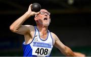 5 September 2021; Michael McCaffrey of Ratoath AC competing in the M60 shot put during the Irish Life Health National Masters Track and Field Championships at Morton Stadium in Santry, Dublin. Photo by Seb Daly/Sportsfile