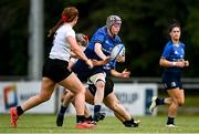 5 September 2021; Koren Dunne of Leinster is tackled by Jennifer Collins of Ulster during the IRFU U18 Women's Interprovincial Championship Round 2 match between Leinster and Ulster at Templeville Road in Dublin. Photo by Ramsey Cardy/Sportsfile