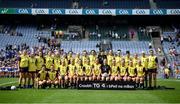 5 September 2021; The Wexford squad before the TG4 All-Ireland Ladies Intermediate Football Championship Final match between Westmeath and Wexford at Croke Park in Dublin. Photo by Stephen McCarthy/Sportsfile