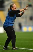 5 September 2021; Westmeath manager Lizzy Kent during the TG4 All-Ireland Ladies Intermediate Football Championship Final match between Westmeath and Wexford at Croke Park in Dublin. Photo by Eóin Noonan/Sportsfile