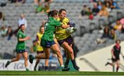 5 September 2021; Ciara Banville of Wexford in action against Lucy Power of Westmeath during the TG4 All-Ireland Ladies Intermediate Football Championship Final match between Westmeath and Wexford at Croke Park in Dublin. Photo by Eóin Noonan/Sportsfile