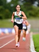 5 September 2021; Jennifer Goggin Walsh of Carraig-Na-Bhfear AC competing in the F35 3000 metres during the Irish Life Health National Masters Track and Field Championships at Morton Stadium in Santry, Dublin. Photo by Seb Daly/Sportsfile