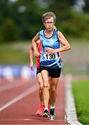 5 September 2021; Eileen Kenny of Athlone IT AC competing in the F70 3000 metres during the Irish Life Health National Masters Track and Field Championships at Morton Stadium in Santry, Dublin. Photo by Seb Daly/Sportsfile