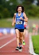 5 September 2021; Mary Jennings of Waterford AC competing in the F65 3000 metres during the Irish Life Health National Masters Track and Field Championships at Morton Stadium in Santry, Dublin. Photo by Seb Daly/Sportsfile