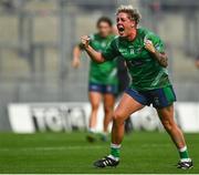5 September 2021; Leona Archibold of Westmeath celebrates after the TG4 All-Ireland Ladies Intermediate Football Championship Final match between Westmeath and Wexford at Croke Park in Dublin. Photo by Eóin Noonan/Sportsfile