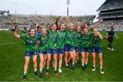 5 September 2021; Westmeath players celebrate following the TG4 All-Ireland Ladies Intermediate Football Championship Final match between Westmeath and Wexford at Croke Park in Dublin. Photo by Stephen McCarthy/Sportsfile