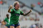 5 September 2021; Leona Archibold of Westmeath celebrates at the final whistle of the TG4 All-Ireland Ladies Intermediate Football Championship Final match between Westmeath and Wexford at Croke Park in Dublin. Photo by Brendan Moran/Sportsfile