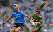 5 September 2021; Shauna Ennis of Meath in action against Jennifer Dunne of Dublin during the TG4 All-Ireland Ladies Senior Football Championship Final match between Dublin and Meath at Croke Park in Dublin. Photo by Brendan Moran/Sportsfile
