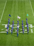 5 September 2021; The Artane Band before the TG4 All-Ireland Ladies Senior Football Championship Final match between Dublin and Meath at Croke Park in Dublin. Photo by Stephen McCarthy/Sportsfile