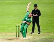 6 September 2021; Graham Hume of Ireland Wolves bowls during the one day match between Ireland Wolves and Zimbabwe XI at Belmont Park in Belfast. Photo by Piaras Ó Mídheach/Sportsfile