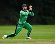 6 September 2021; Jeremy Lawlor of Ireland Wolves during the one day match between Ireland Wolves and Zimbabwe XI at Belmont Park in Belfast. Photo by Piaras Ó Mídheach/Sportsfile