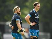 6 September 2021; Andrew Porter, left, and James Ryan during the Leinster Rugby training session at UCD in Dublin. Photo by Harry Murphy/Sportsfile