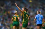 5 September 2021; Niamh O'Sullivan of Meath during the TG4 All-Ireland Ladies Senior Football Championship Final match between Dublin and Meath at Croke Park in Dublin. Photo by Eóin Noonan/Sportsfile