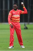6 September 2021; Wellington Masakadza of Zimbabwe XI during the one day match between Ireland Wolves and Zimbabwe XI at Belmont Park in Belfast. Photo by Piaras Ó Mídheach/Sportsfile
