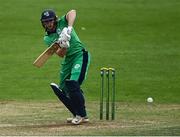 6 September 2021; Lorcan Tucker of Ireland Wolves bats during the one day match between Ireland Wolves and Zimbabwe XI at Belmont Park in Belfast. Photo by Piaras Ó Mídheach/Sportsfile