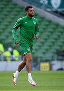 6 September 2021; Cyrus Christie during a Republic of Ireland training session at Aviva Stadium in Dublin. Photo by Stephen McCarthy/Sportsfile