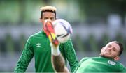 6 September 2021; Callum Robinson and Alan Browne, right, during a Republic of Ireland training session at Aviva Stadium in Dublin. Photo by Stephen McCarthy/Sportsfile