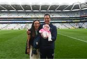 22 August 2021; Limerick selector Paul Kinnerk with wife Maggie and their daughter Enya after the GAA Hurling All-Ireland Senior Championship Final match between Cork and Limerick in Croke Park, Dublin. Photo by Ramsey Cardy/Sportsfile