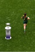 5 September 2021; Shauna Ennis of Meath runs out before the TG4 All-Ireland Ladies Senior Football Championship Final match between Dublin and Meath at Croke Park in Dublin. Photo by Stephen McCarthy/Sportsfile