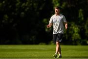 6 September 2021; Sports scientist Jack O'Brien during a Leinster Rugby press conference at Leinster HQ in Dublin. Photo by Harry Murphy/Sportsfile