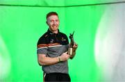 7 September 2021; PwC GAA/GPA Hurler of the Month Award for August, Cian Lynch of Limerick, with his award at Patrickswell GAA Club in Barnakyle, Limerick. Photo by Diarmuid Greene/Sportsfile