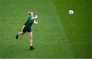 5 September 2021; Antrim goalkeeper Anna McCann during the TG4 All-Ireland Ladies Junior Football Championship Final match between Antrim and Wicklow at Croke Park in Dublin. Photo by Stephen McCarthy/Sportsfile