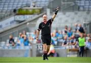 5 September 2021; Referee Shane Curley during the TG4 All-Ireland Ladies Intermediate Football Championship Final match between Westmeath and Wexford at Croke Park in Dublin. Photo by Stephen McCarthy/Sportsfile