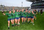 5 September 2021; Westmeath players celebrate following the TG4 All-Ireland Ladies Intermediate Football Championship Final match between Westmeath and Wexford at Croke Park in Dublin. Photo by Stephen McCarthy/Sportsfile