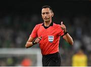 7 September 2021; Referee José María Sánchez during the FIFA World Cup 2022 qualifying group A match between Republic of Ireland and Serbia at the Aviva Stadium in Dublin. Photo by Seb Daly/Sportsfile
