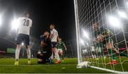 7 September 2021; Shane Duffy of Republic of Ireland retrieves the ball as Serbia goalkeeper Predrag Rajkovic speaks with Sergej Milinkovic-Savic after Nikola Milenkovic scored an own goal during the FIFA World Cup 2022 qualifying group A match between Republic of Ireland and Serbia at the Aviva Stadium in Dublin. Photo by Stephen McCarthy/Sportsfile