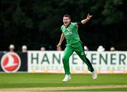 8 September 2021; Josh Little of Ireland appeals for the wicket of Zimbabwe's Brendan Taylor during match one of the Dafanews International Cup ODI series between Ireland and Zimbabwe at Stormont in Belfast. Photo by Seb Daly/Sportsfile