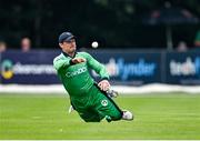 8 September 2021; William Porterfield of Ireland fields the ball during match one of the Dafanews International Cup ODI series between Ireland and Zimbabwe at Stormont in Belfast. Photo by Seb Daly/Sportsfile