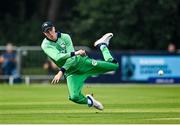 8 September 2021; Harry Tector of Ireland fields the ball during match one of the Dafanews International Cup ODI series between Ireland and Zimbabwe at Stormont in Belfast. Photo by Seb Daly/Sportsfile