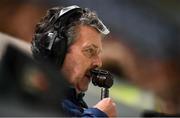 7 September 2021; RTÉ commentator George Hamilton during the FIFA World Cup 2022 qualifying group A match between Republic of Ireland and Serbia at the Aviva Stadium in Dublin. Photo by Ben McShane/Sportsfile