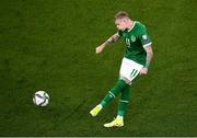 7 September 2021; James McClean of Republic of Ireland during the FIFA World Cup 2022 qualifying group A match between Republic of Ireland and Serbia at the Aviva Stadium in Dublin. Photo by Ben McShane/Sportsfile