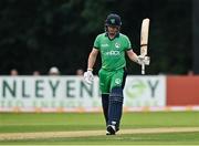 8 September 2021; William Porterfield of Ireland acknowledges the crowd after bringing up his half-century during match one of the Dafanews International Cup ODI series between Ireland and Zimbabwe at Stormont in Belfast. Photo by Seb Daly/Sportsfile