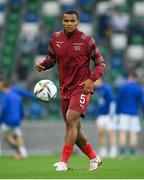 8 September 2021; Manuel Akanji of Switzerland before the FIFA World Cup 2022 qualifying group C match between Northern Ireland and Switzerland at National Football Stadium at Windsor Park in Belfast. Photo by Stephen McCarthy/Sportsfile
