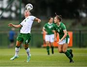 8 September 2021; Savannah McCarthy, left, and Rebecca Watkins during a Republic of Ireland home-based training session at FAI Headquarters in Abbotstown, Dublin. Photo by Piaras Ó Mídheach/Sportsfile