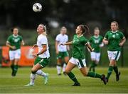 8 September 2021; Savannah McCarthy, left, and Rebecca Watkins during a Republic of Ireland home-based training session at FAI Headquarters in Abbotstown, Dublin. Photo by Piaras Ó Mídheach/Sportsfile