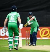 10 September 2021; Paul Stirling of Ireland during match two of the Dafanews International Cup ODI series between Ireland and Zimbabwe at Stormont in Belfast. Photo by Ramsey Cardy/Sportsfile